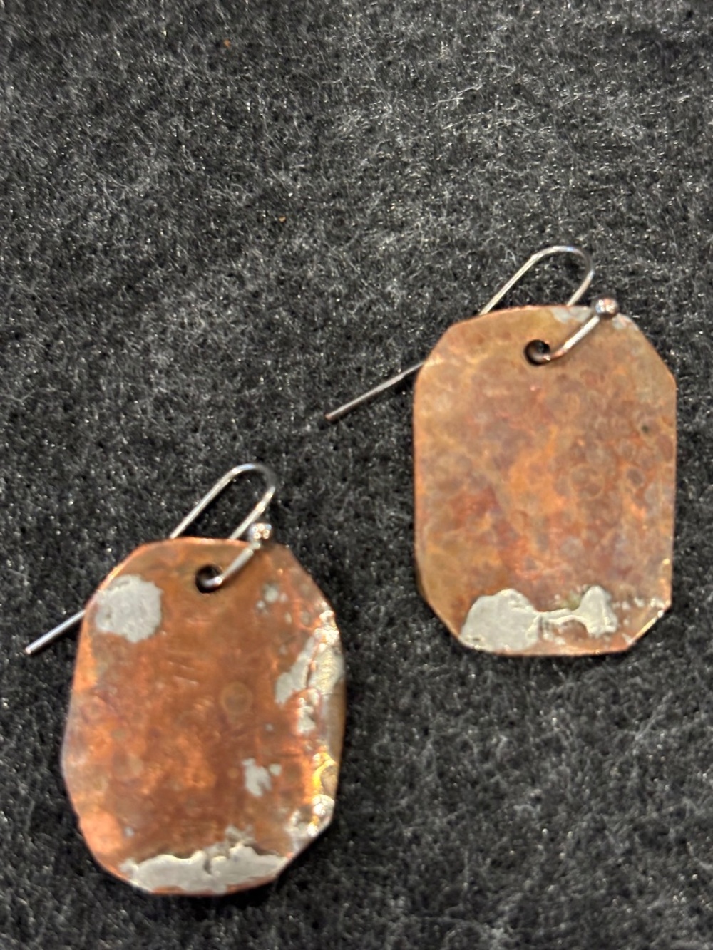 Copper & Silver Artisan Earrings